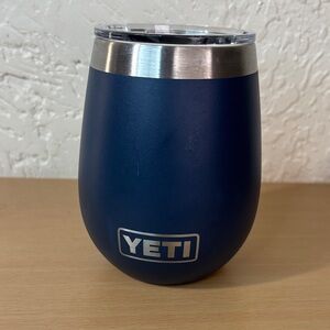 Authentic  YETI Navy Wine Tumbler 10oz